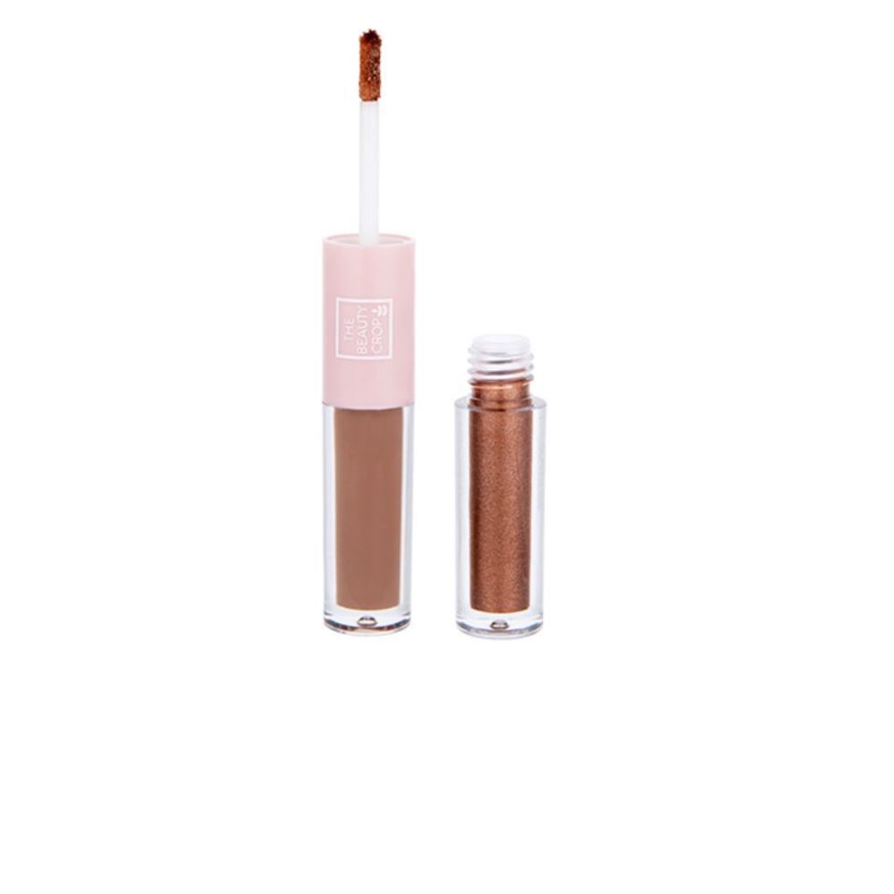 THE BEAUTY CROP Liquid Eyeshadow Duo in Shades Cinnamon and Fudge Full Sized